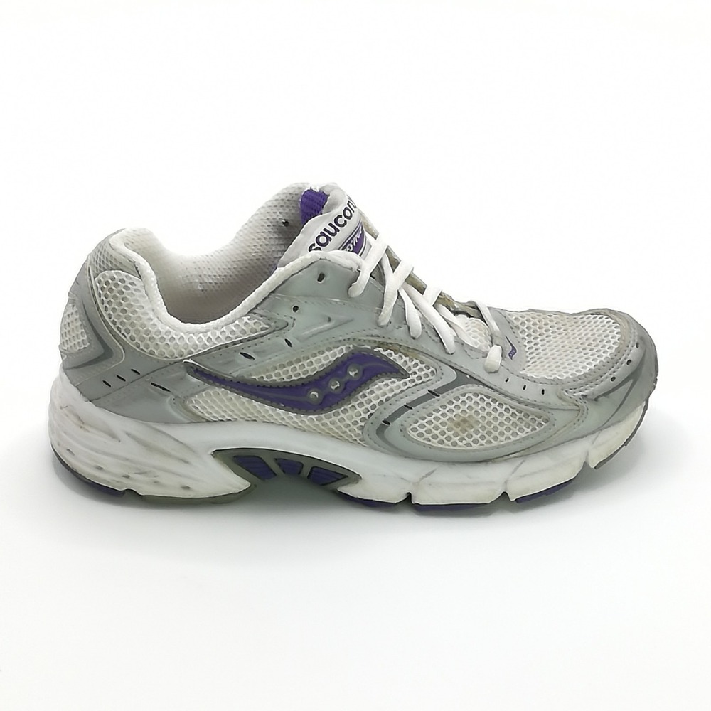 Saucony Shoes‎ Womens Sneaker Prestige Running White Silver Purple XT-600 8.5